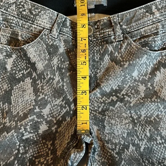 Wit & Wisdom Absolution Snakeskin Print Skinny Jeans Size 0 - Picture 11 of 14